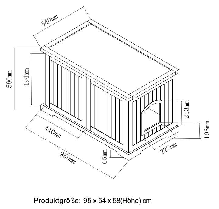 dobar Katzen- und Hundeschrank